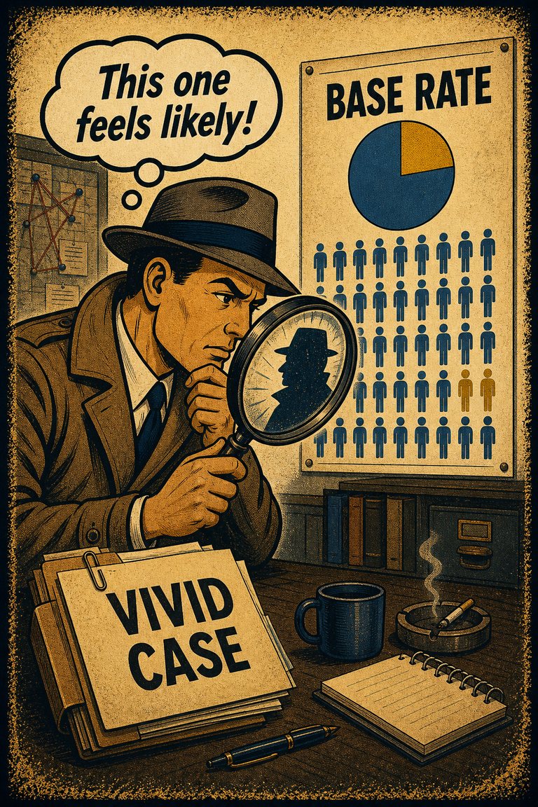 Poster illustration for Base-rate neglect