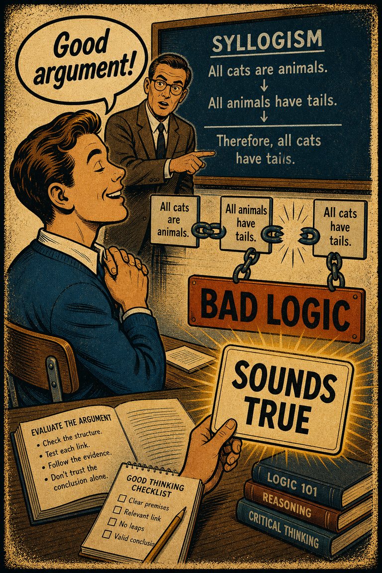 Poster illustration for Belief bias