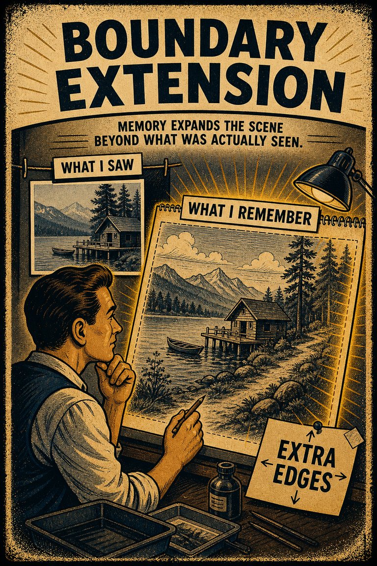 Poster illustration for Boundary extension
