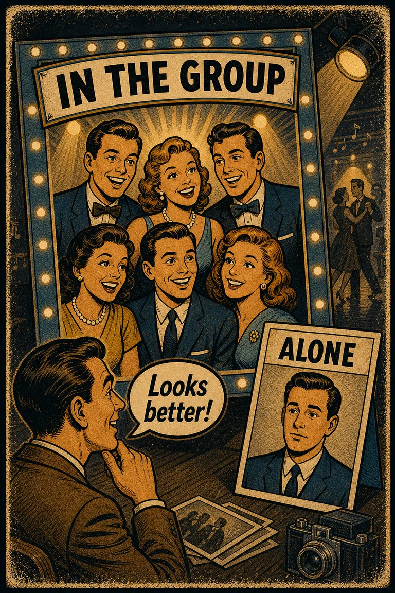 Poster illustration for Cheerleader effect