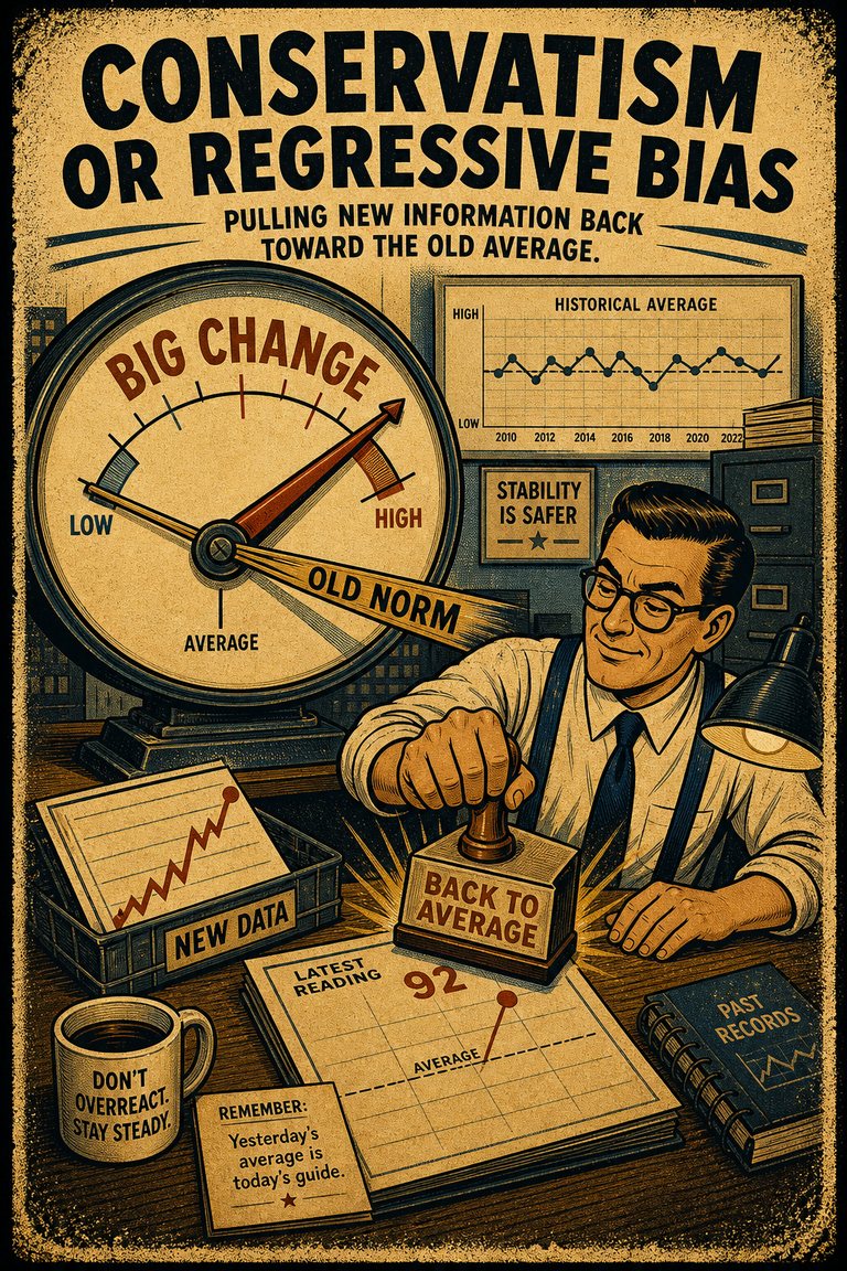 Poster illustration for Regressive bias