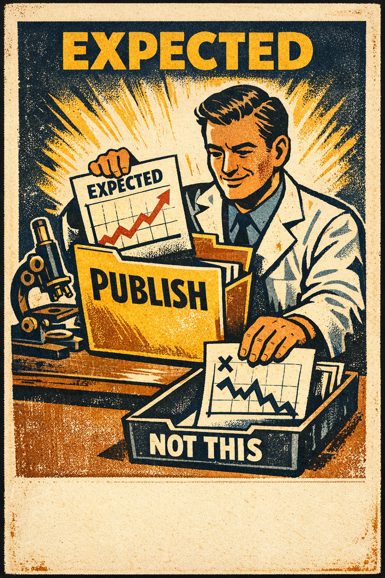 Poster illustration for Experimenter's bias