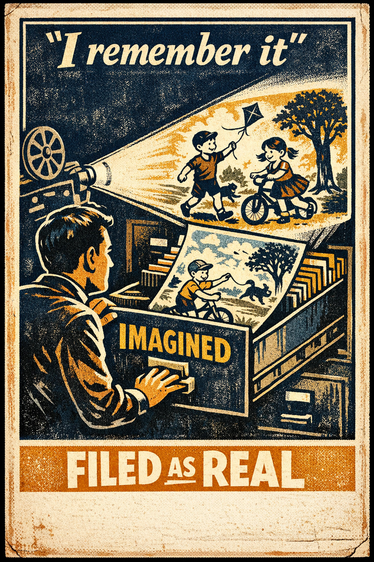 Poster illustration for False memory