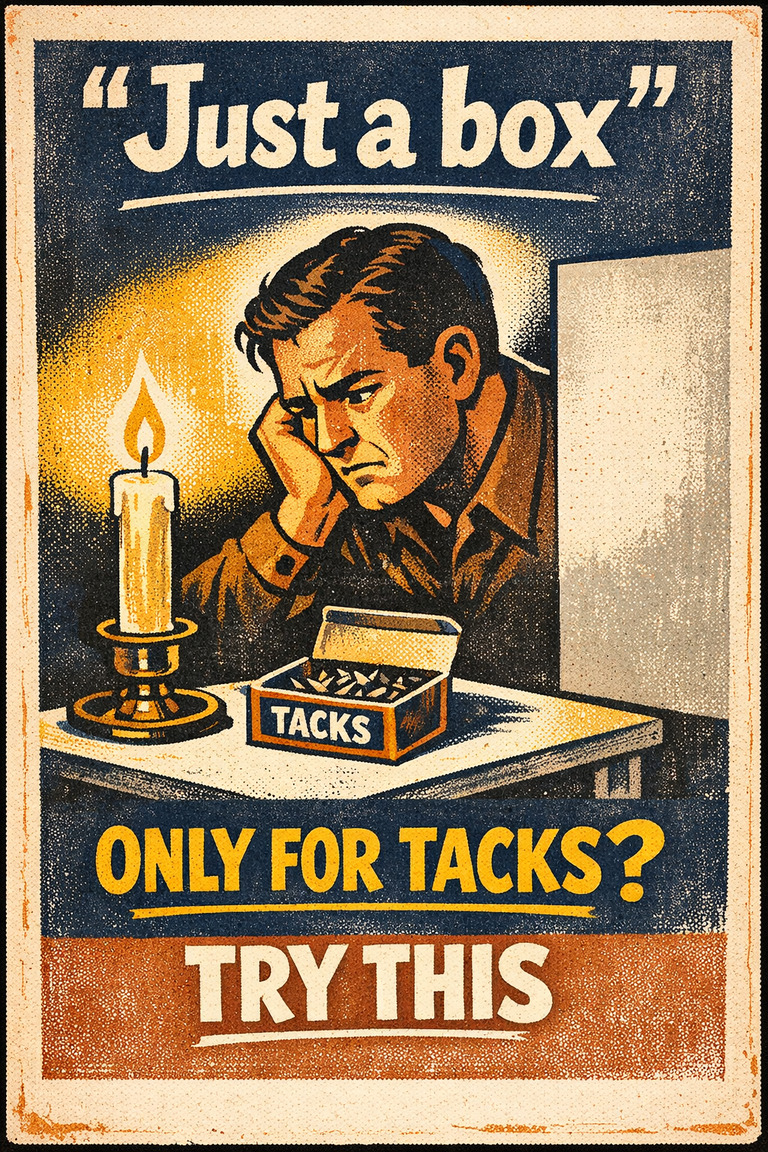 Poster illustration for Functional fixedness