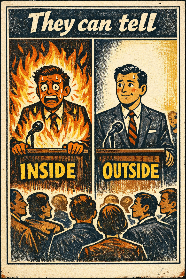 Poster illustration for Illusion of transparency