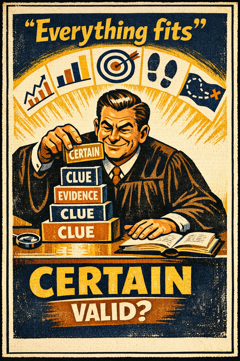 Poster illustration for Illusion of validity