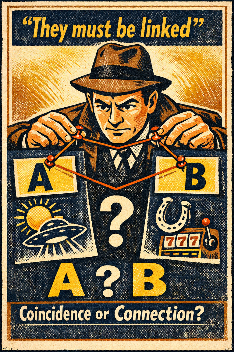 Poster illustration for Illusory correlation