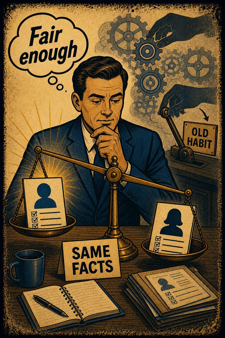 Poster illustration for Implicit bias
