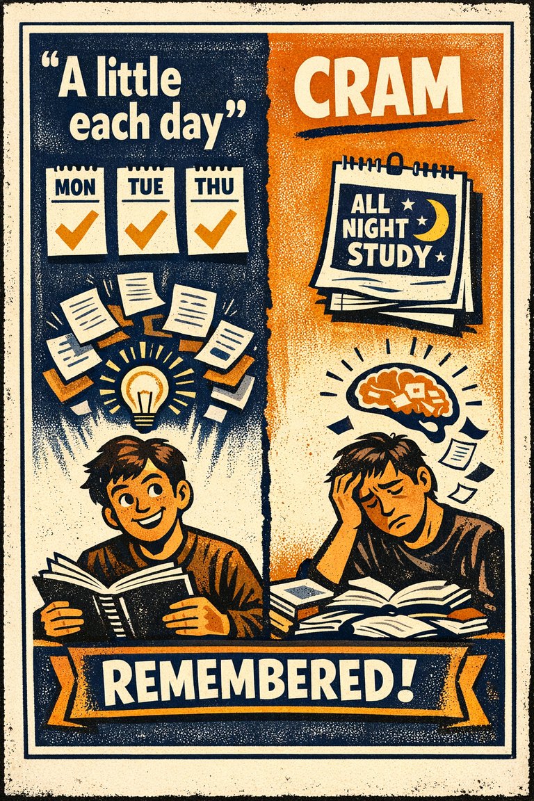 Poster illustration for Lag effect