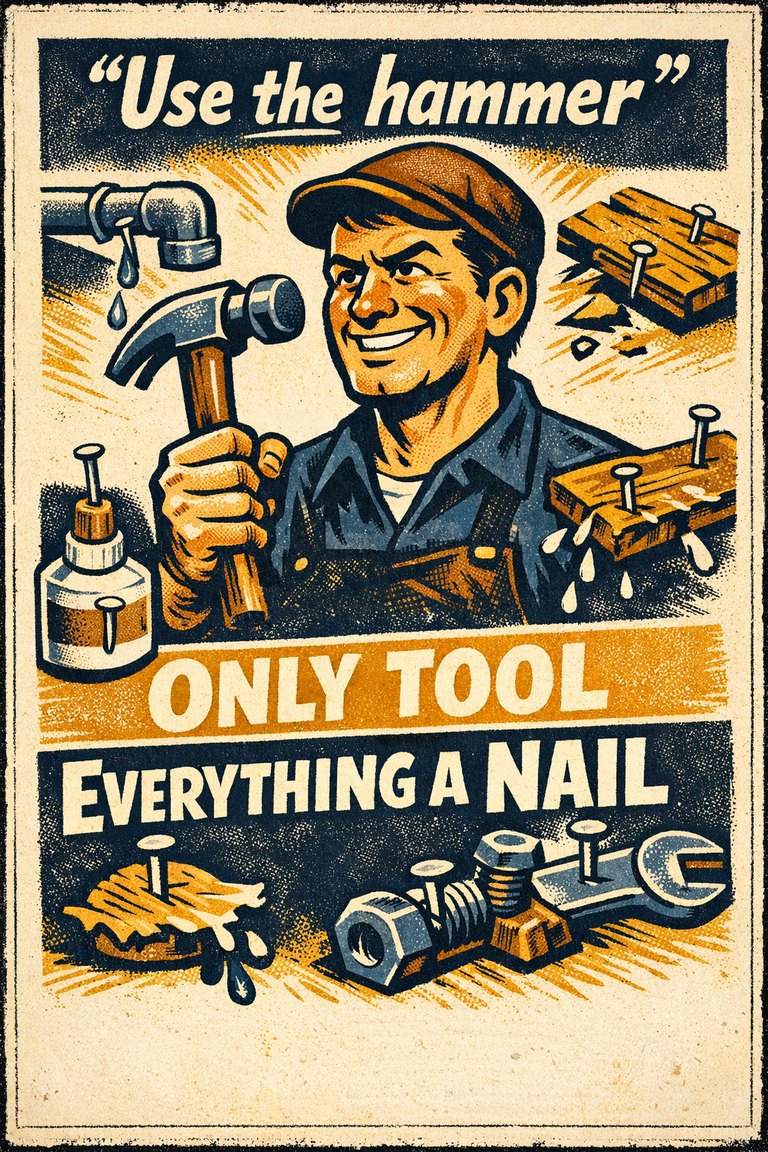 Poster illustration for Law of the instrument