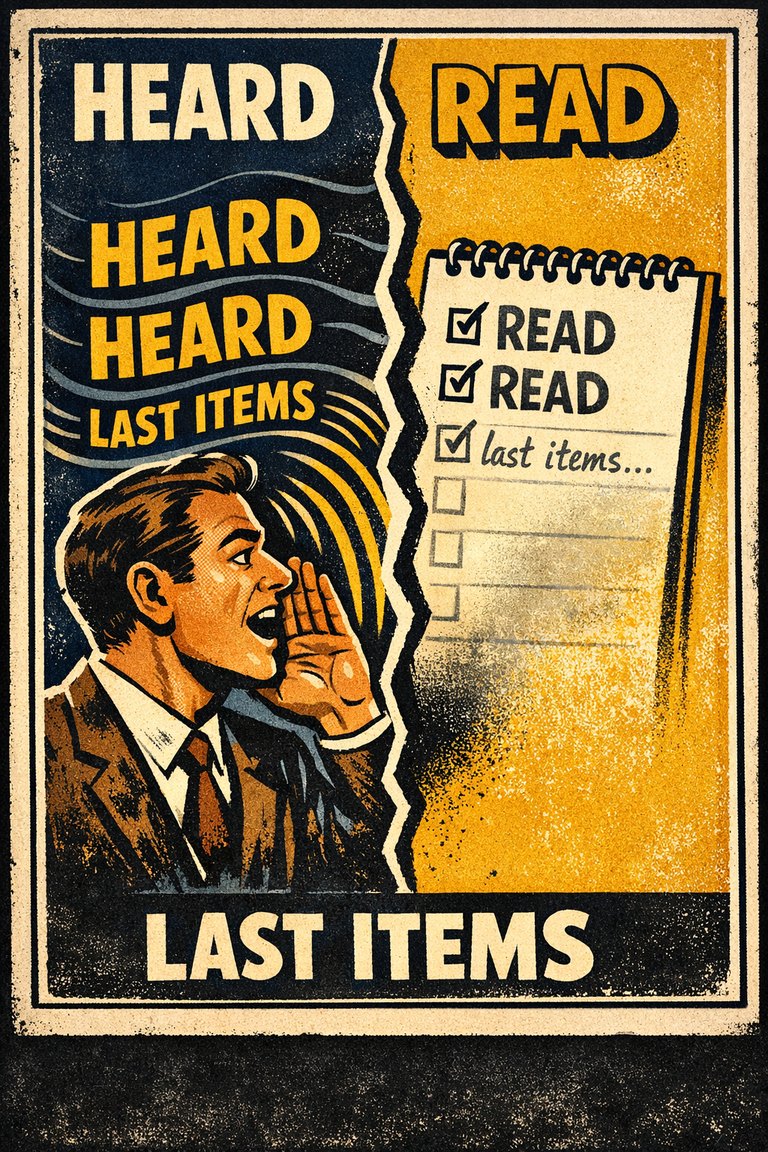 Poster illustration for Modality effect