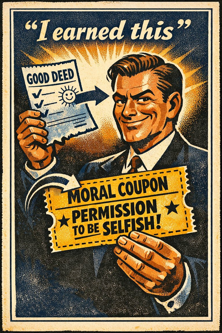 Poster illustration for Moral credential