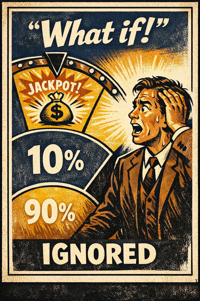 Poster illustration for Neglect of probability