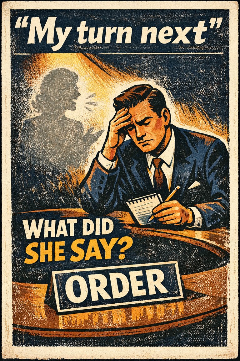 Poster illustration for Next-in-line effect