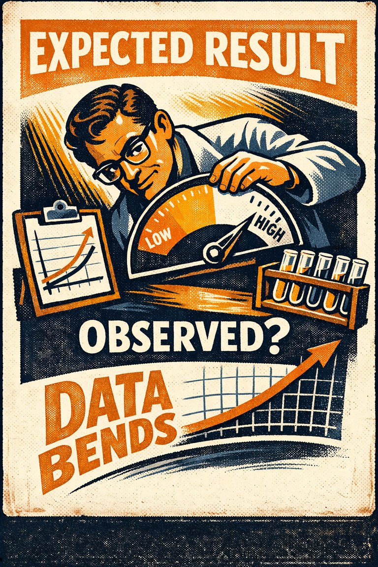 Poster illustration for Observer-expectancy effect