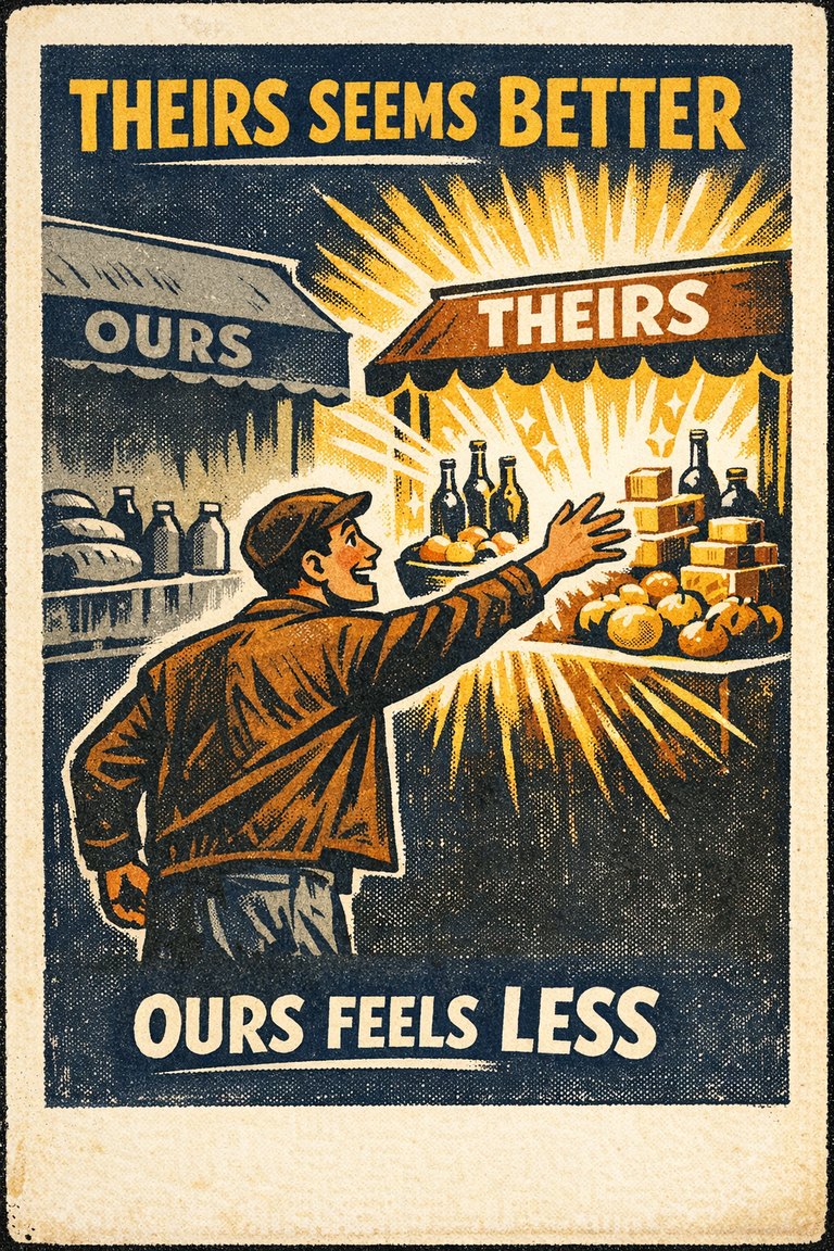 Poster illustration for Outgroup favoritism