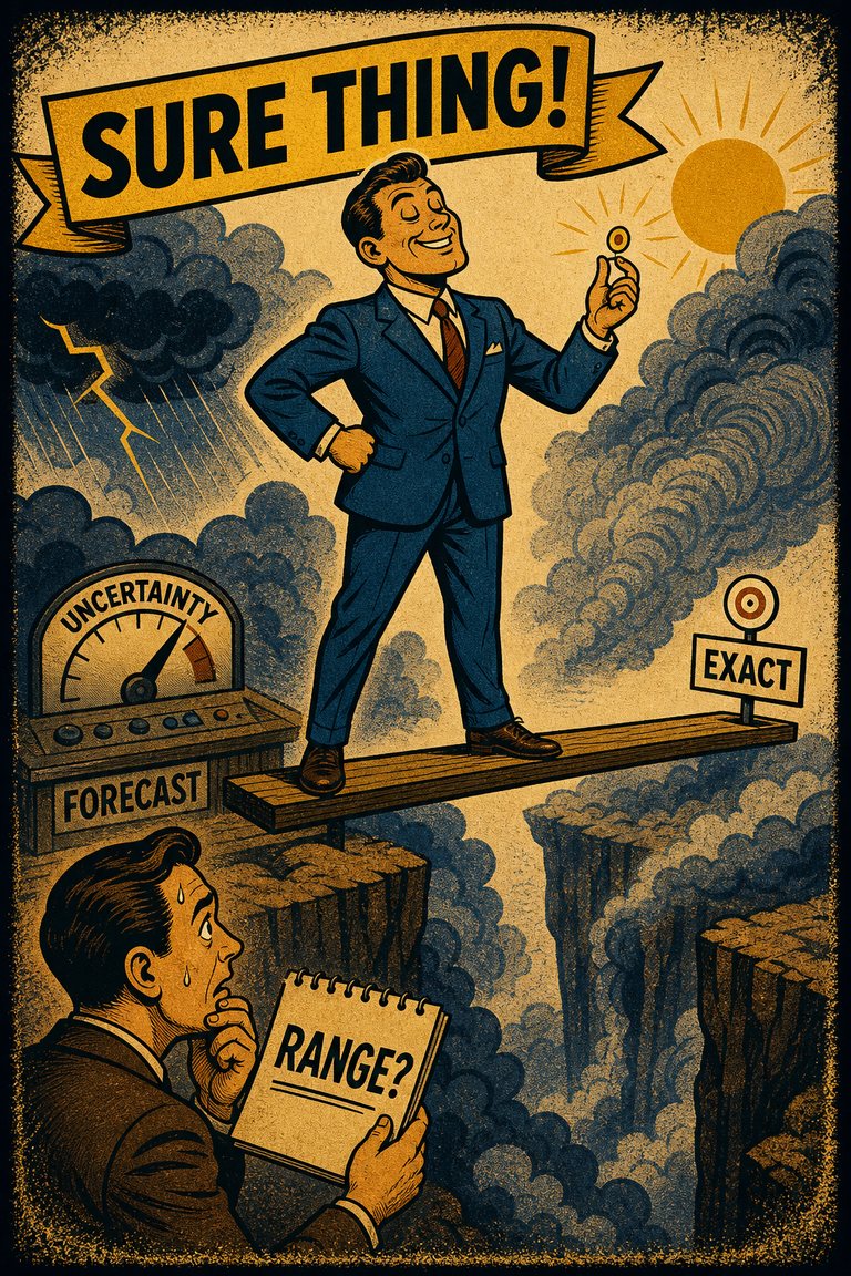 Poster illustration for Overconfidence effect