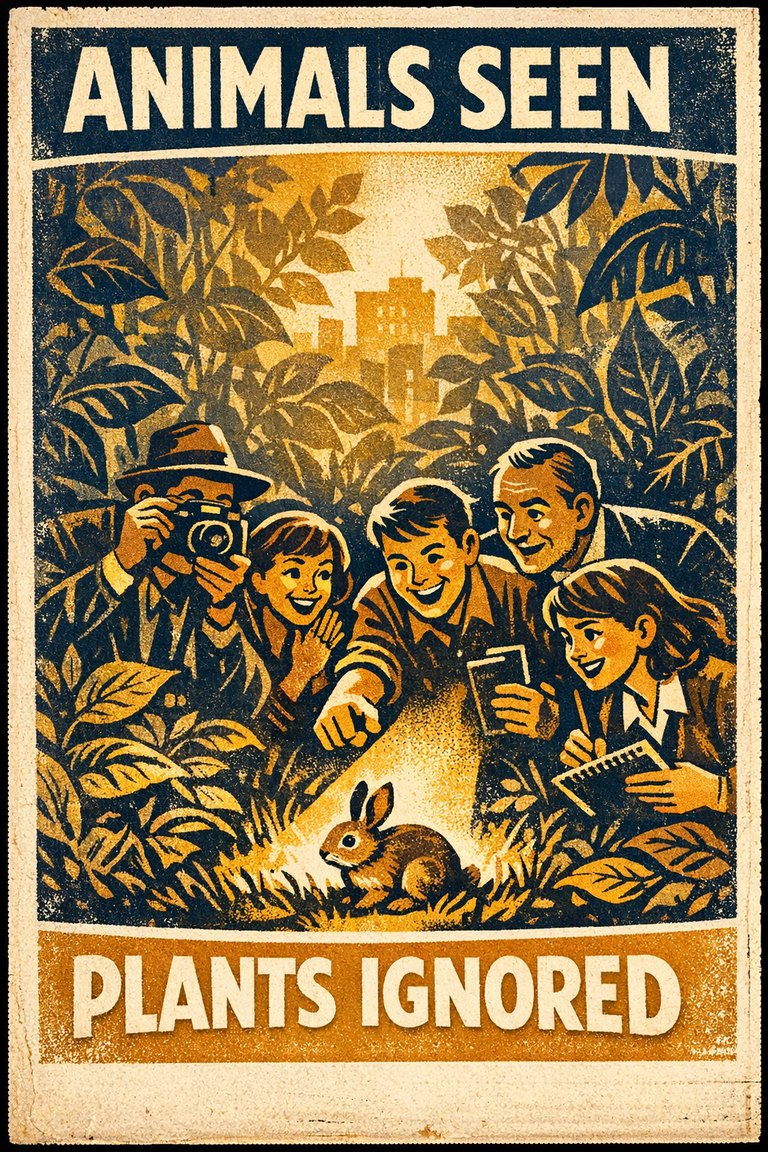 Poster illustration for Plant blindness