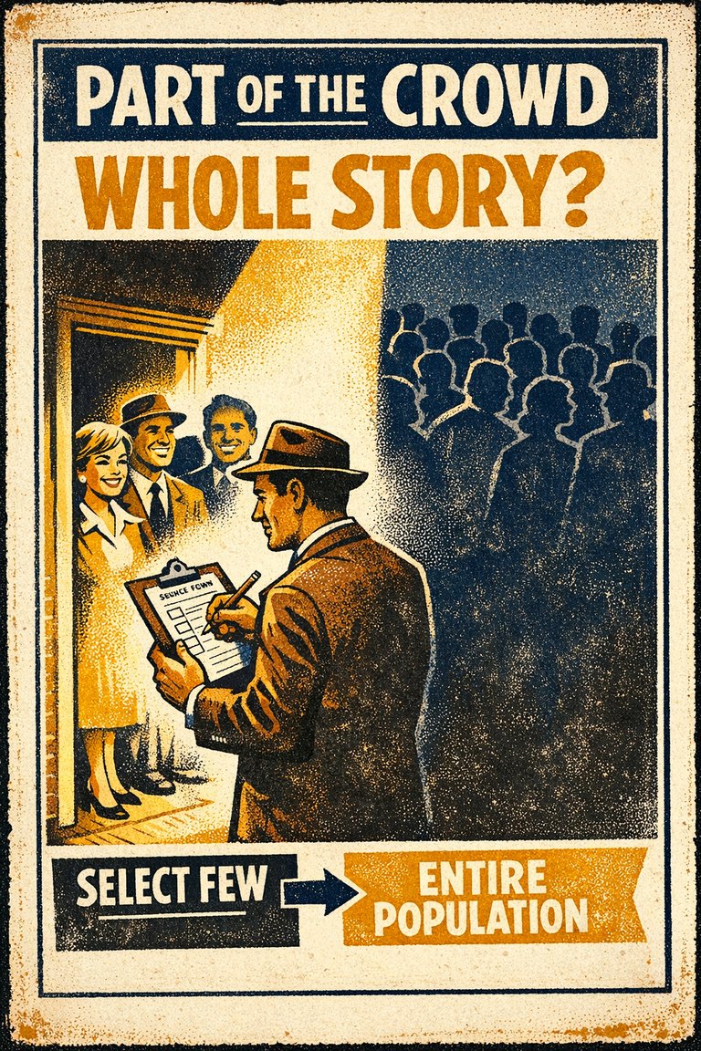 Poster illustration for Selection bias