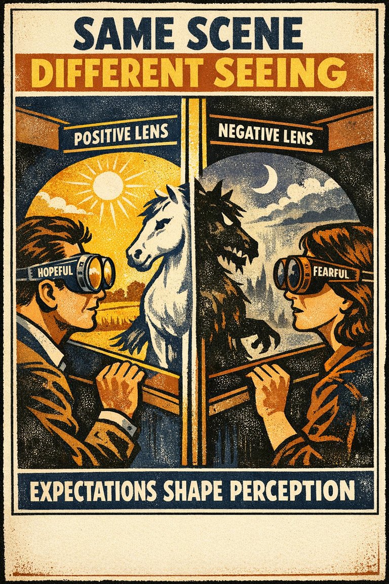 Poster illustration for Selective perception