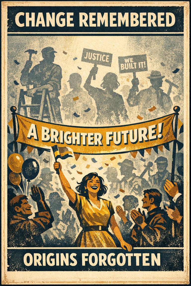 Poster illustration for Social cryptomnesia