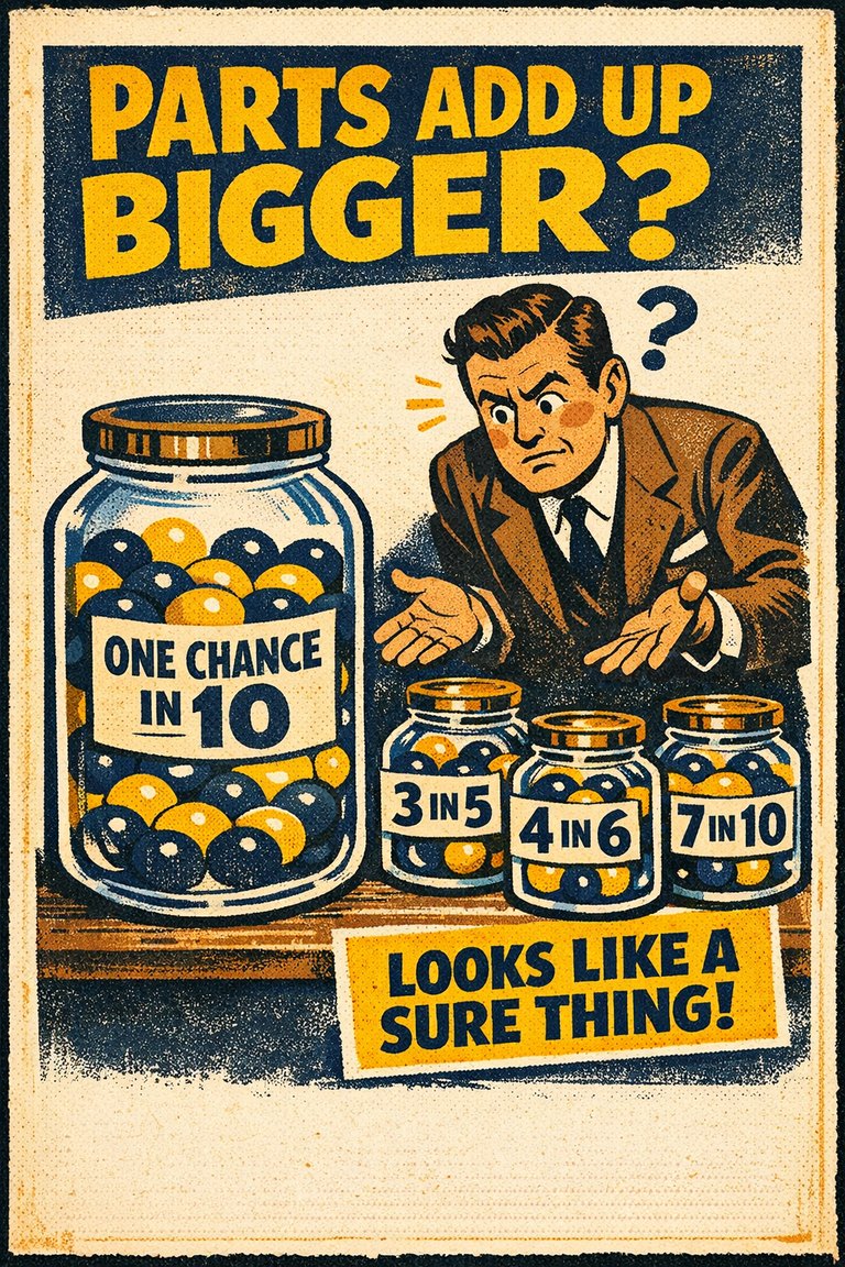 Poster illustration for Subadditivity effect