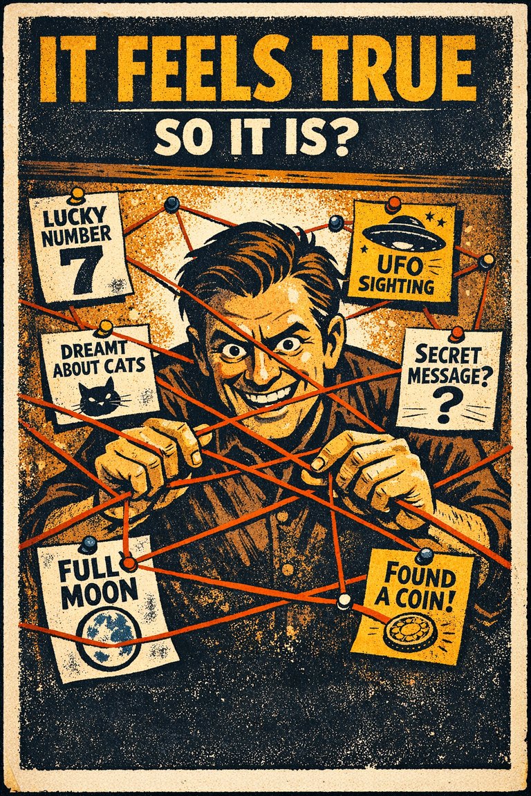 Poster illustration for Subjective validation