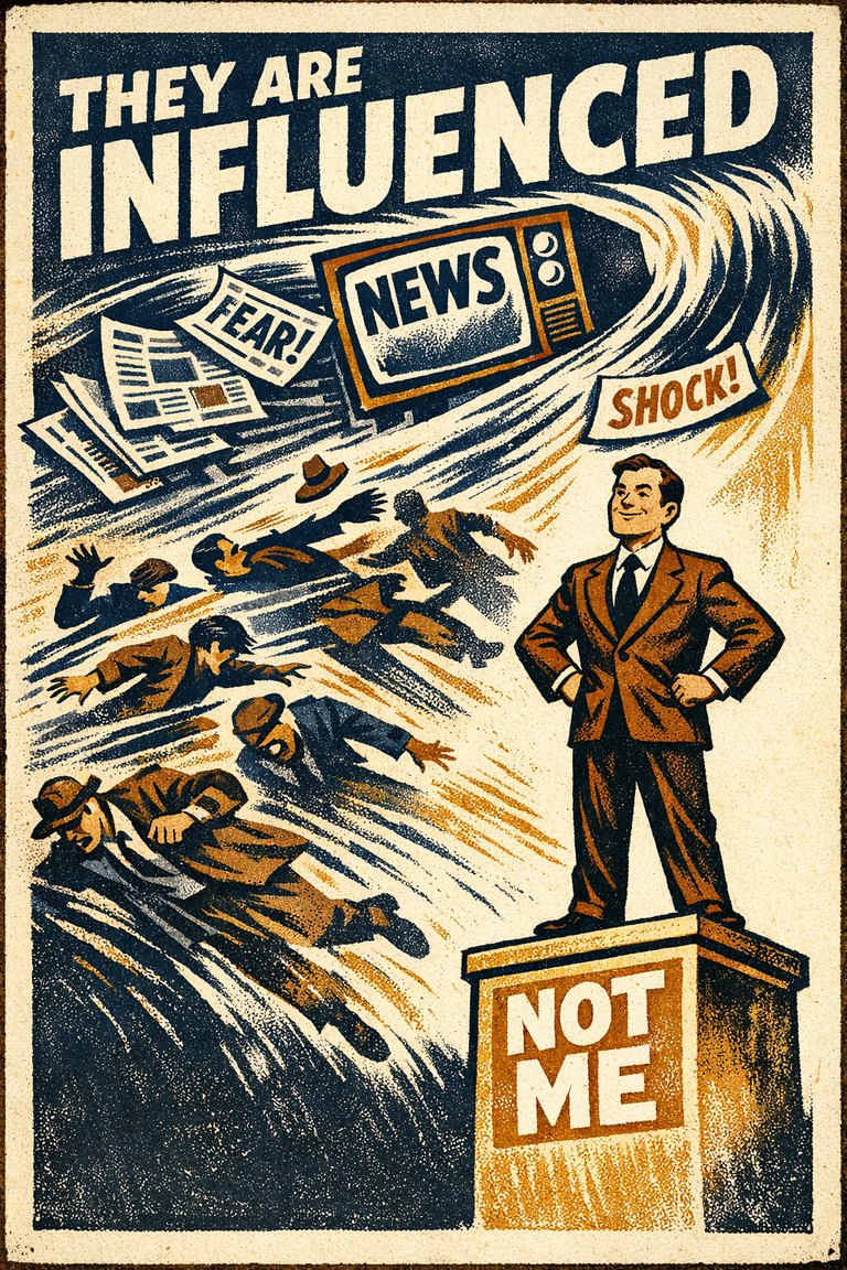 Poster illustration for Third-person effect