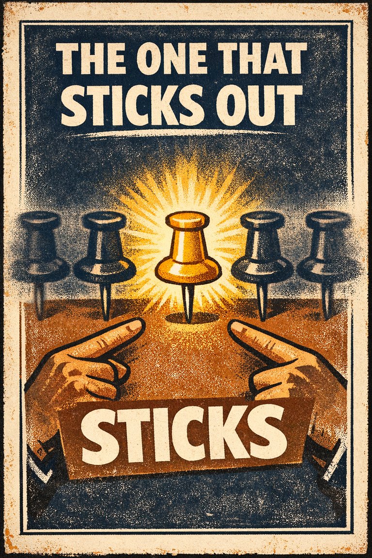 Poster illustration for Von Restorff effect