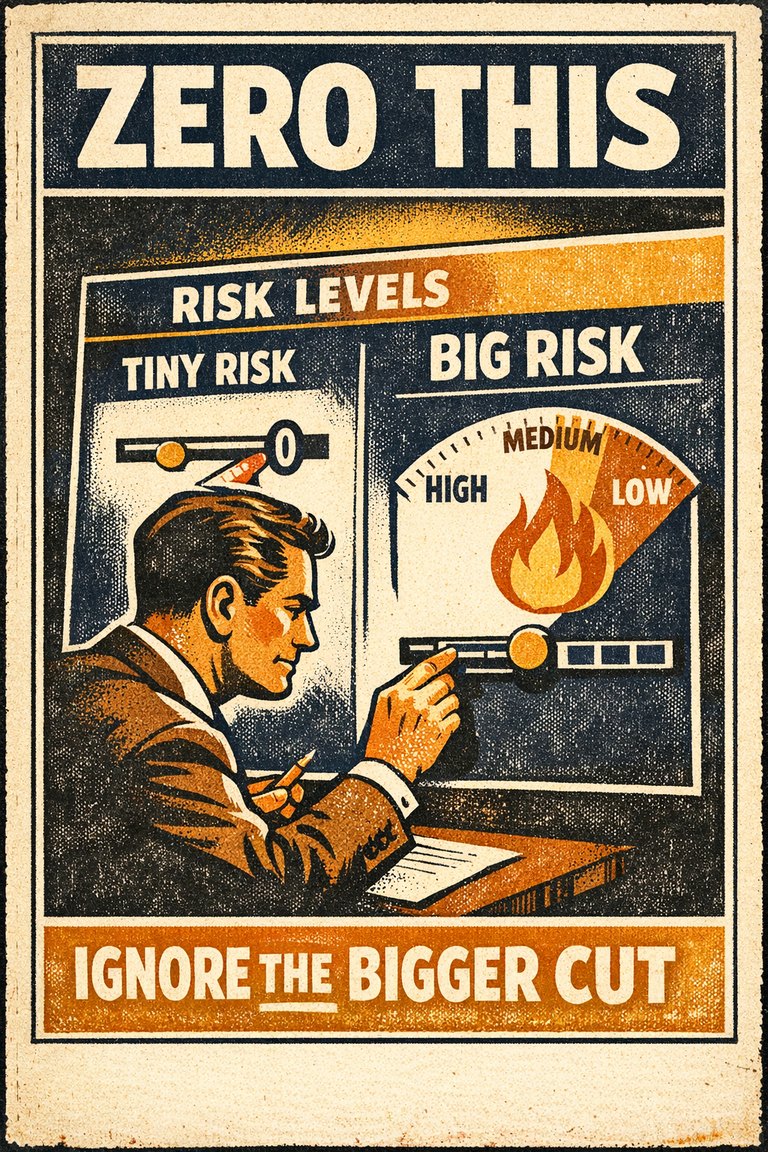 Poster illustration for Zero-risk bias